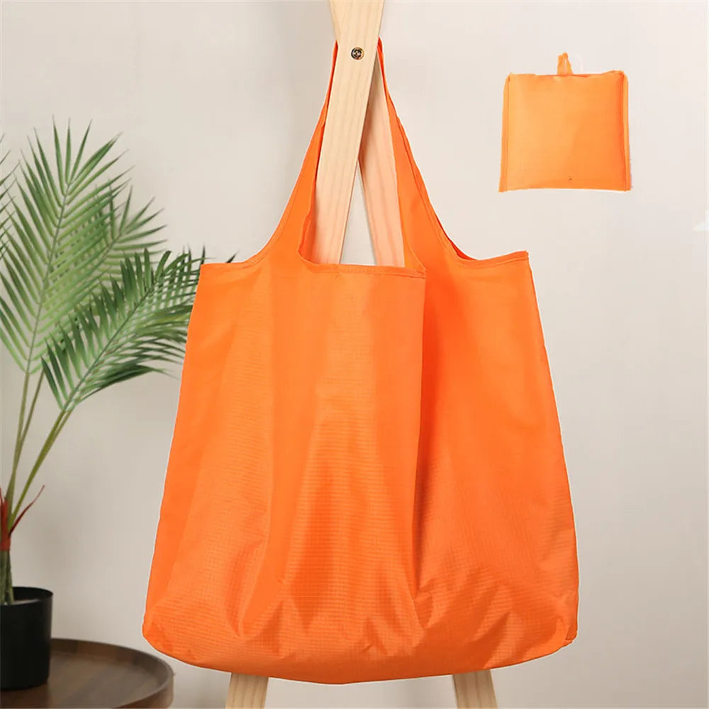 Reusable Oxford Cloth Shopping Bag — Foldable & Machine Washable Tote