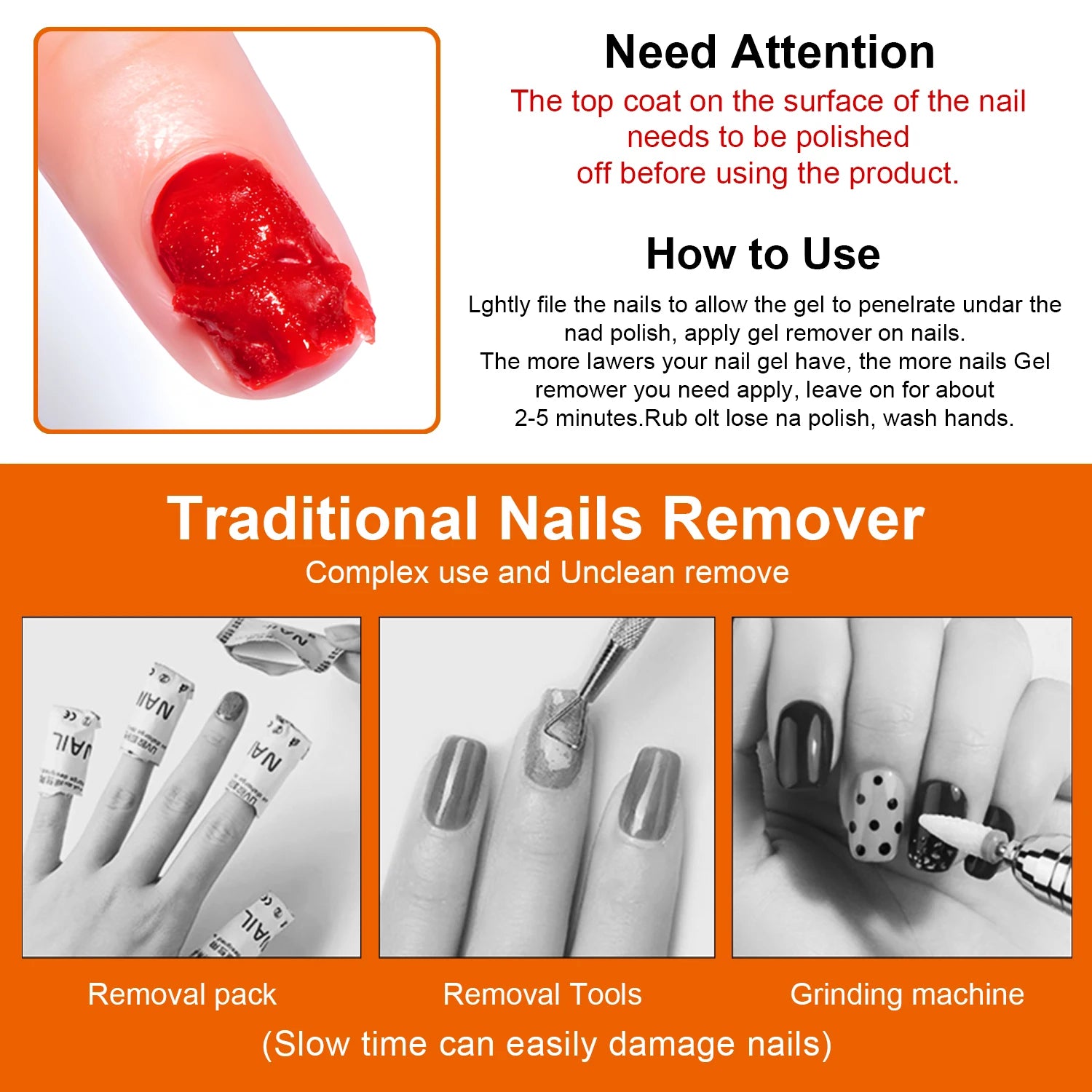 TWOING Gel Polish Remover — Fast Soak-Off Formula, No Wrapping Required