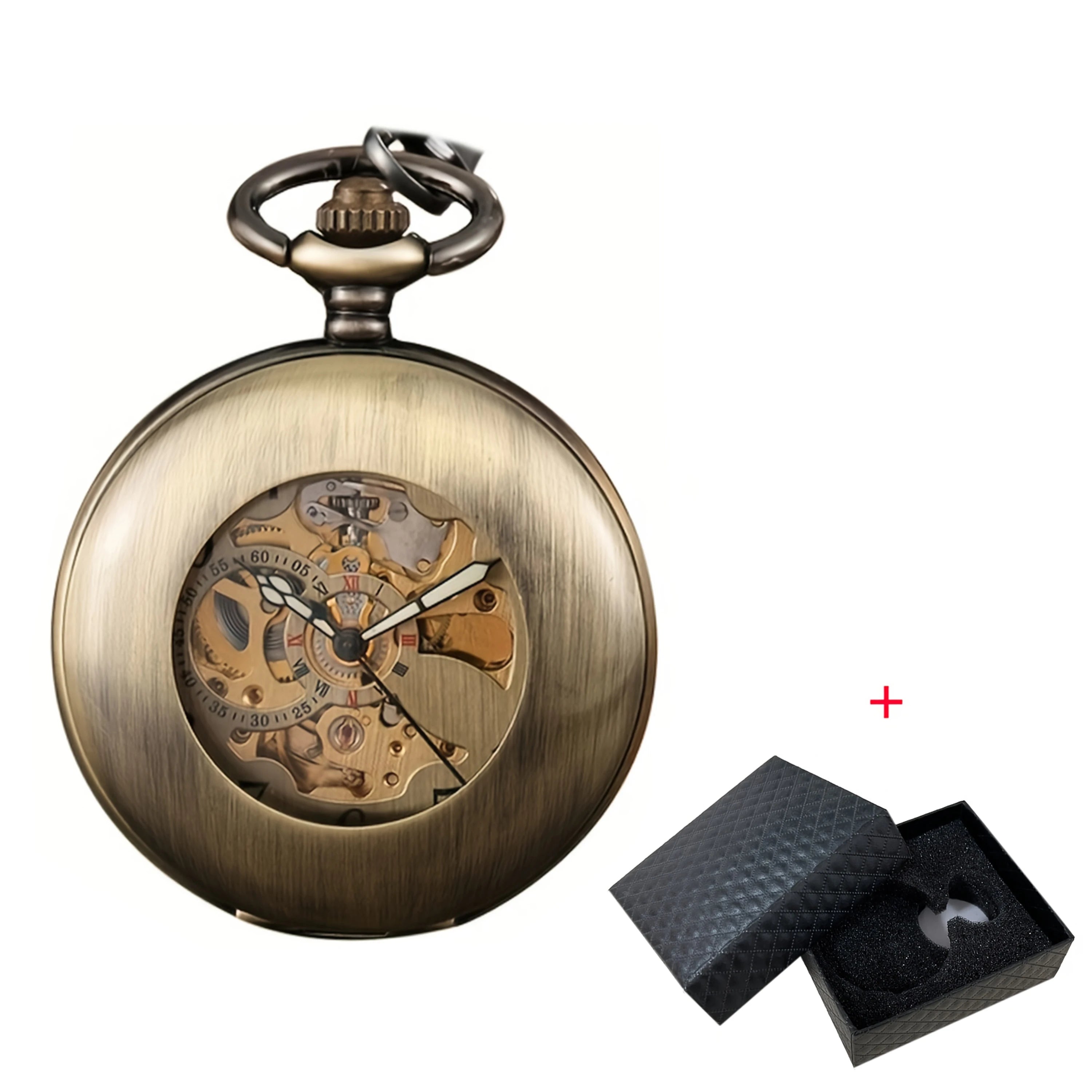 Gorben Vintage Mechanical Pocket Watch — Classic Hollow Out Design