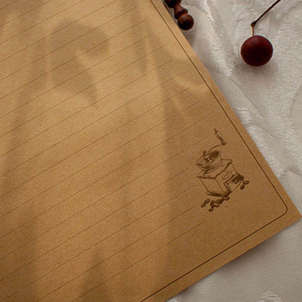 Kraft Paper Stationery Set — European Style Invitation Envelopes & Letter Pads
