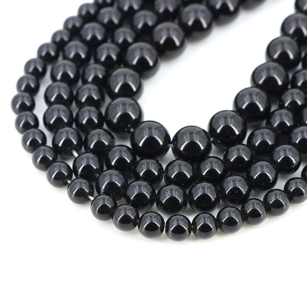 Natural Stone Gemstone Beads — Round Crystal Spacers for Jewelry Making