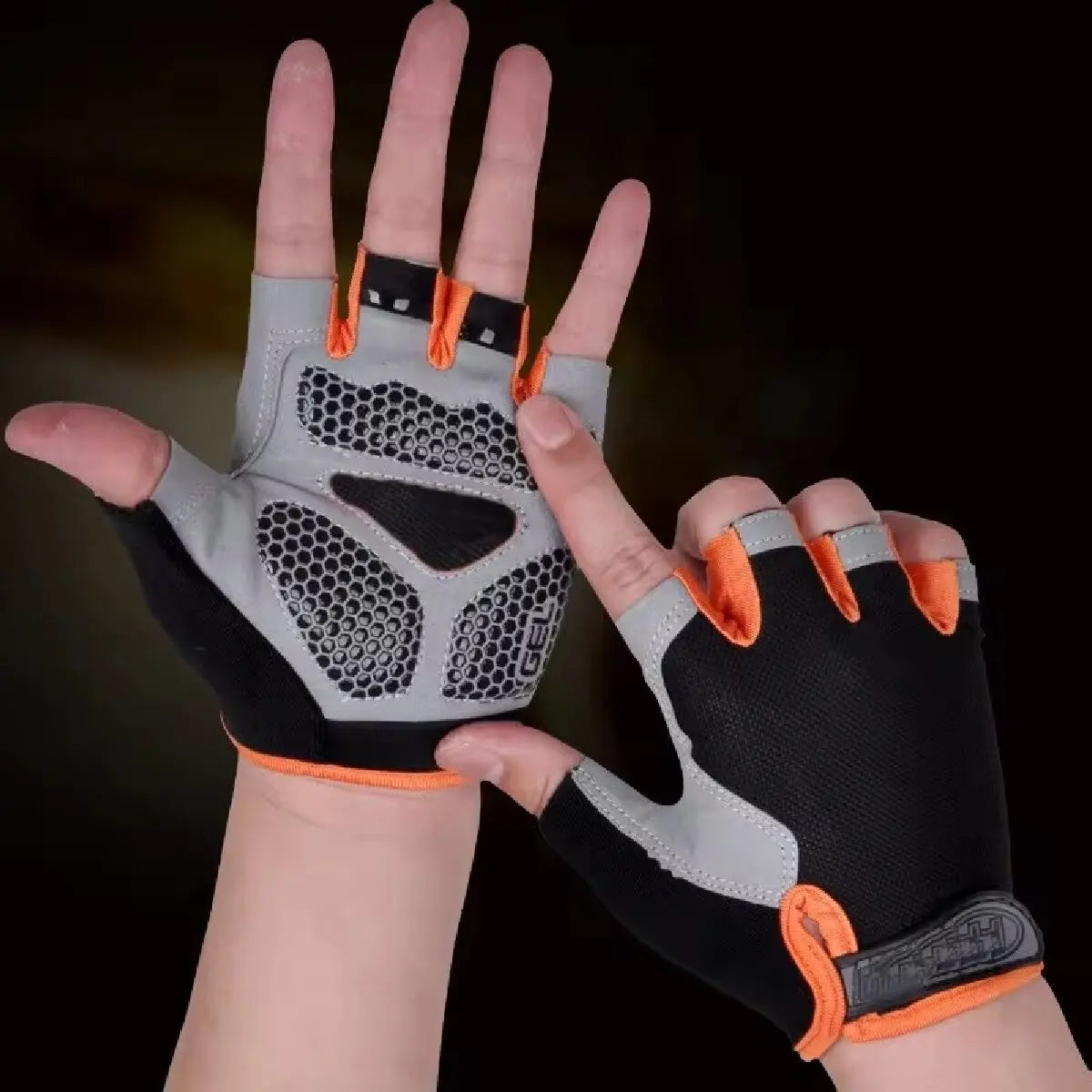 GAFASTWO Cycling Gloves — Breathable Shockproof Half Fingerless Mittens