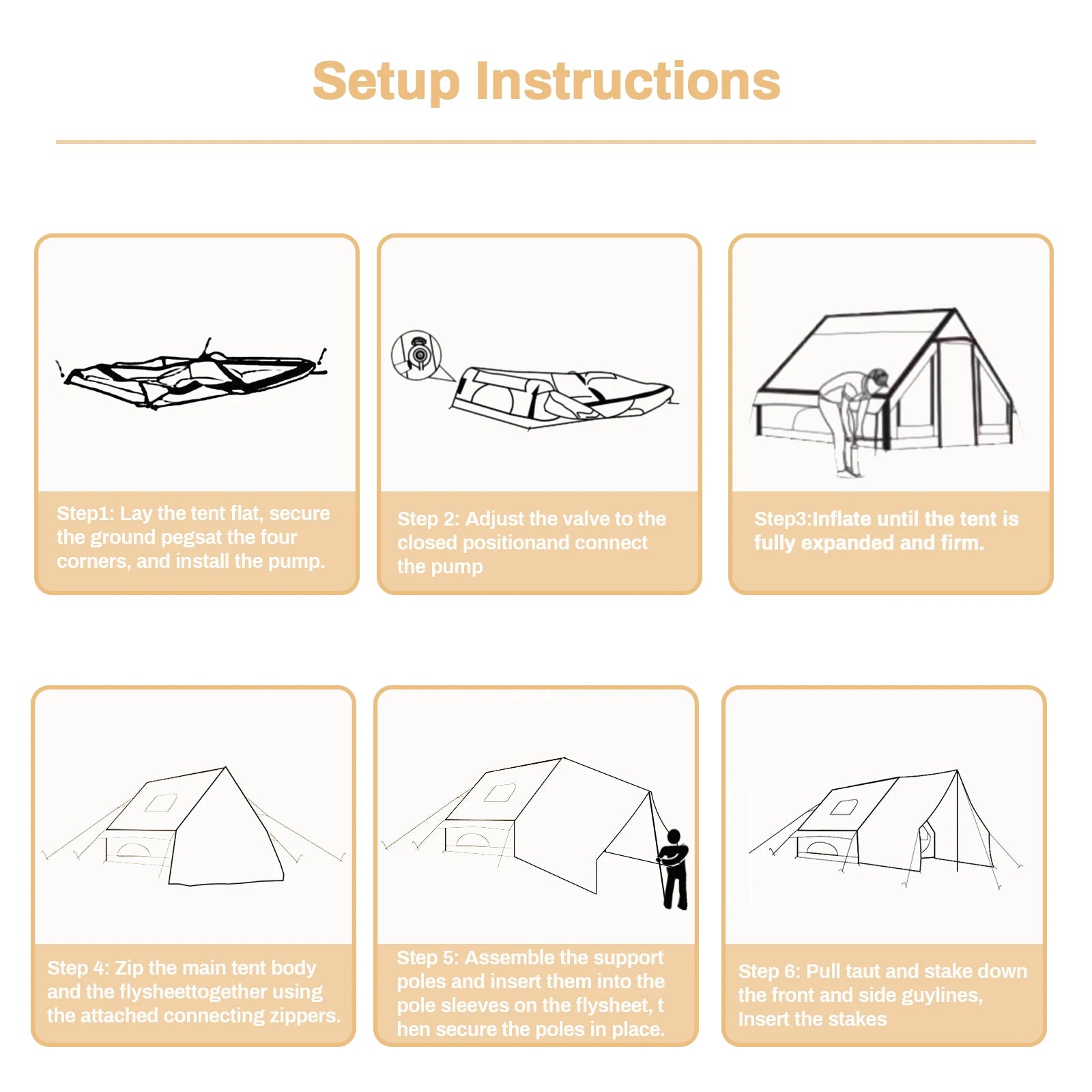 Pakicetus Inflatable Camping Tent — Luxury Glamping Gear for Families