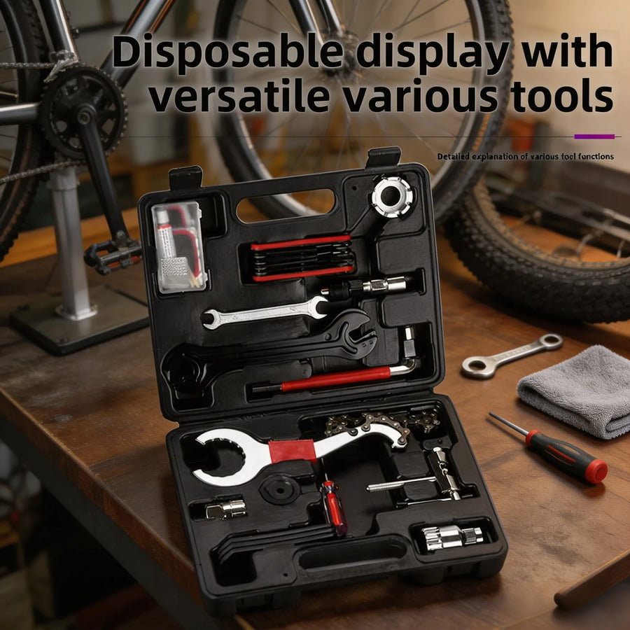YUUISD Bike Repair Tool Kit — Comprehensive Bicycle Maintenance Set
