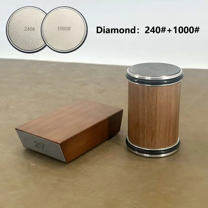 RSCHEF Rolling Knife Sharpener & Magnetic Holder — Diamond Stone Kit