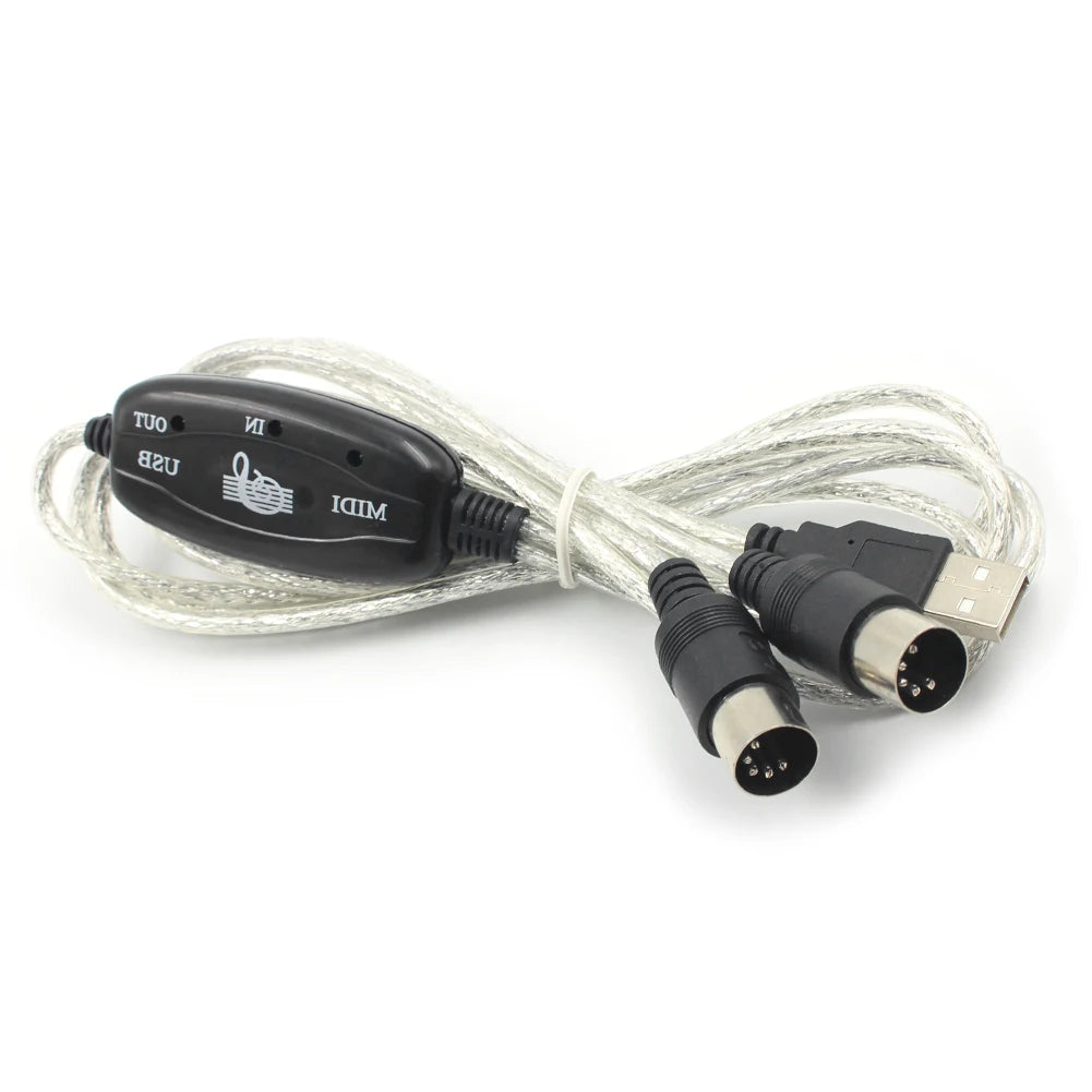 Shunmaii USB MIDI Interface Cable — Keyboard to PC Audio Converter
