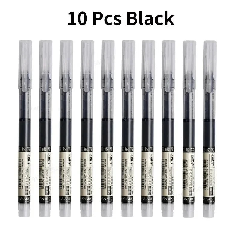 Colorful Gel Pen Set — Quick-Drying Liquid Ink for Writing and Drawing