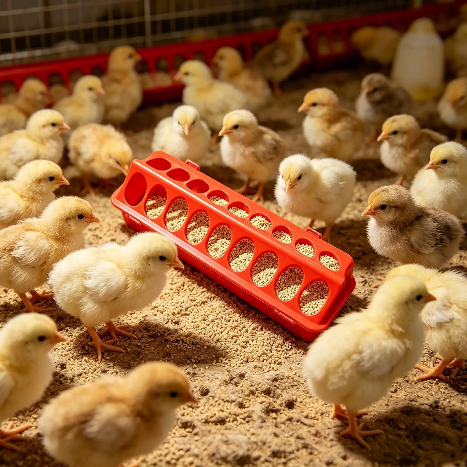 Multi-Bird Poultry Feeder — Spill-Proof Weather-Resistant Station