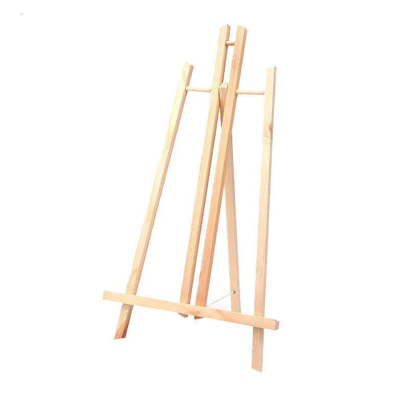 Wooden Trapezoidal Desktop Easel — Foldable Art Display Stand for Painting