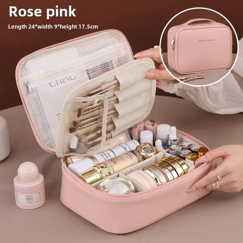 dawndesslo Luxury Cosmetic Bag — Large Capacity Makeup Organizer