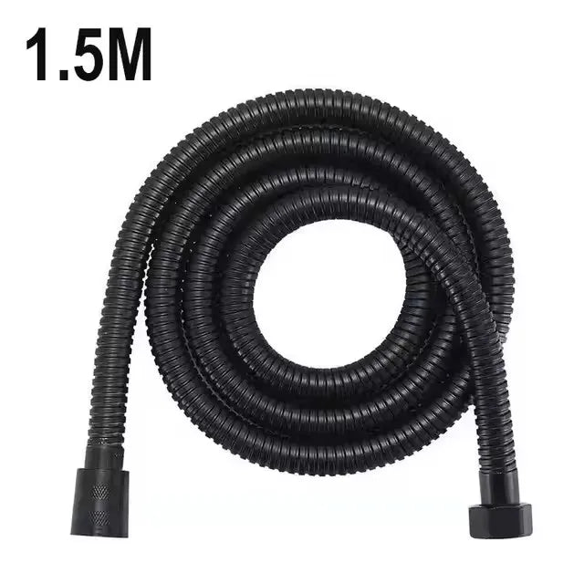 High Pressure Handheld Shower Head & Stainless Steel Hose — Flexible Bathroom Extension
