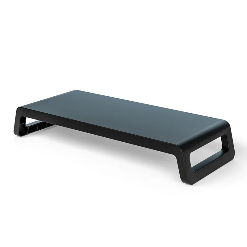 Aluminum Monitor Stand Riser — Ergonomic Desk Support for Laptops and Printers