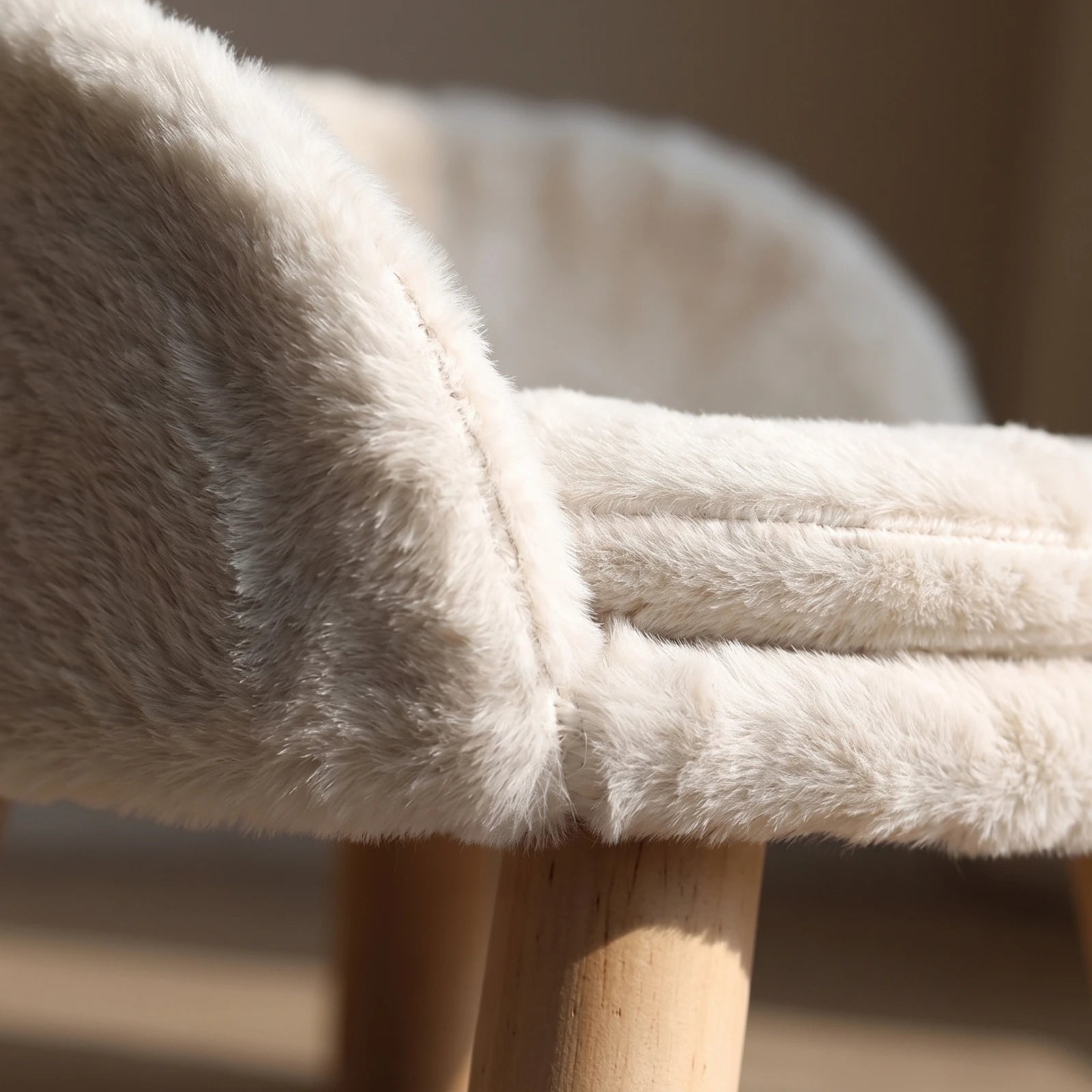 Elevated Cat Sofa Bed — Cozy Cushioned Pet Couch with Wooden Legs