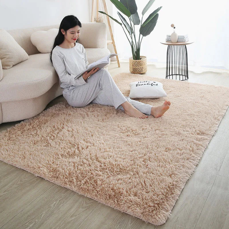 FORSWAN Rainbow Kids Area Rug — Soft Colorful Bedroom Floor Mat