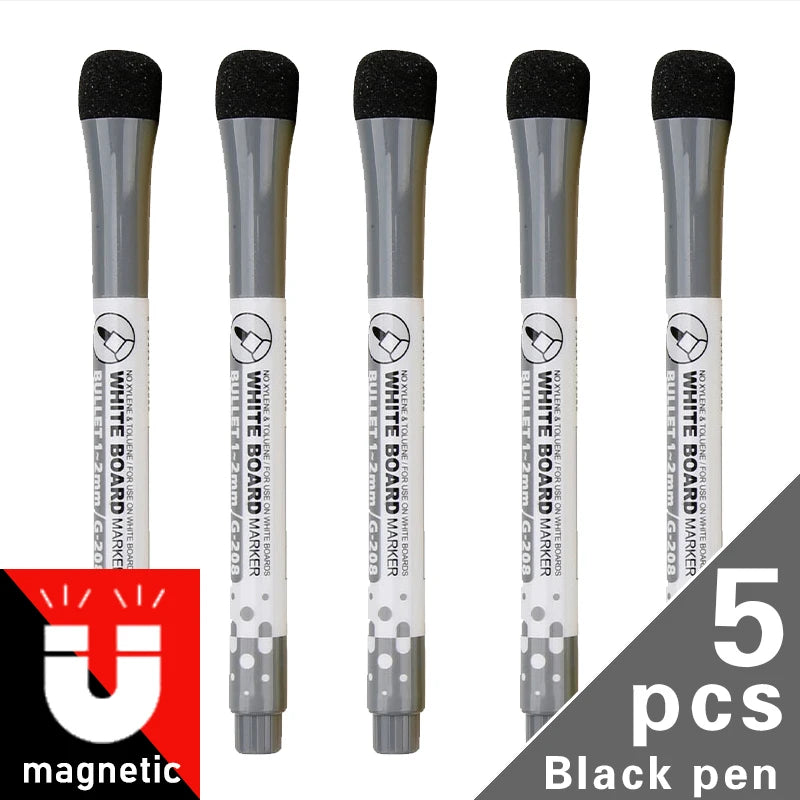 lqcrwoc Magnetic Whiteboard Markers — Erasable Dry Erase Pens for School & Home