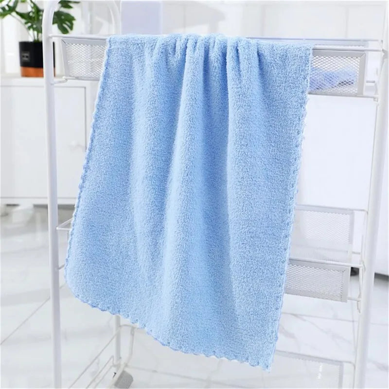 Beeinch Microfiber Coral Velvet Face Towel — Ultra Absorbent Soft Drying Cloth
