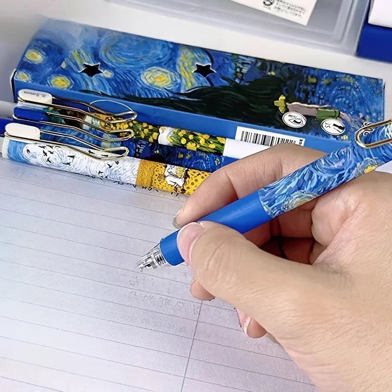 Retractable Gel Pen Set — Smooth Writing for School and Office