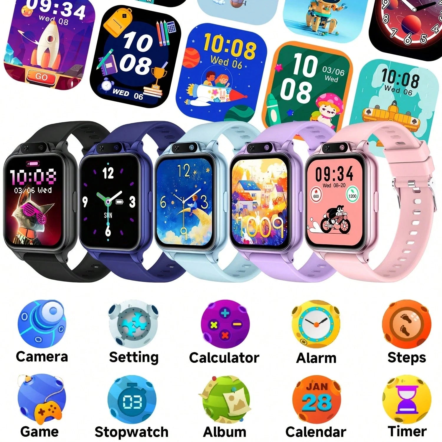 Smart Educational Touchscreen Watch — Multi-Function Digital Device for Teens
