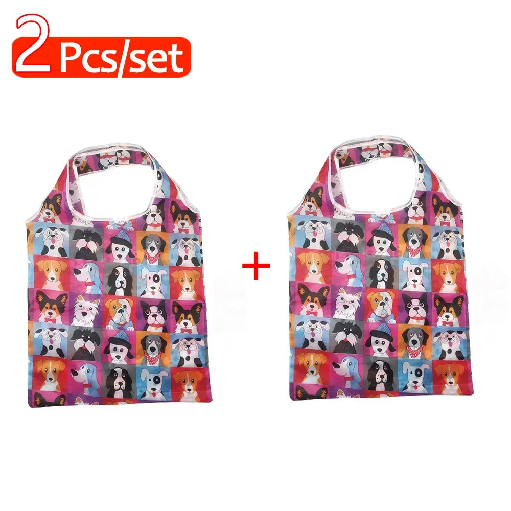 Foldable Nylon Shopping Bag — Lightweight Reusable Grocery Tote