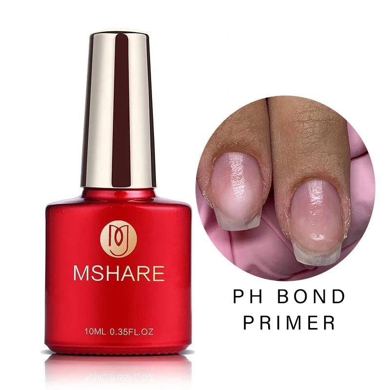 mshare Nail Prep Dehydrator and Primer Duo — Long-Lasting Adhesion Set