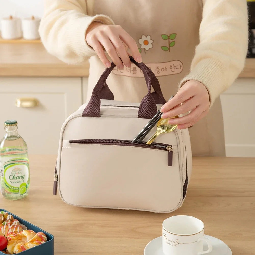 Insulated Lunch Bag — Thermal Bento Box Carrier for Work or School