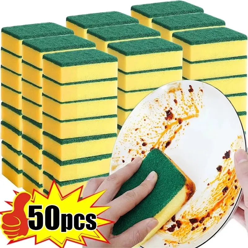 Double-Sided Magic Cleaning Sponge — Highly Absorbent Kitchen Scrubber
