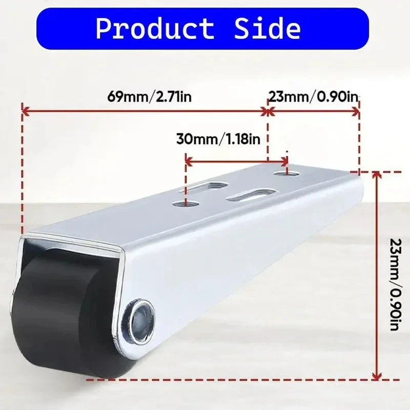 Mini Furniture Caster Wheels — Silent and Wear-Resistant Mobile Rollers