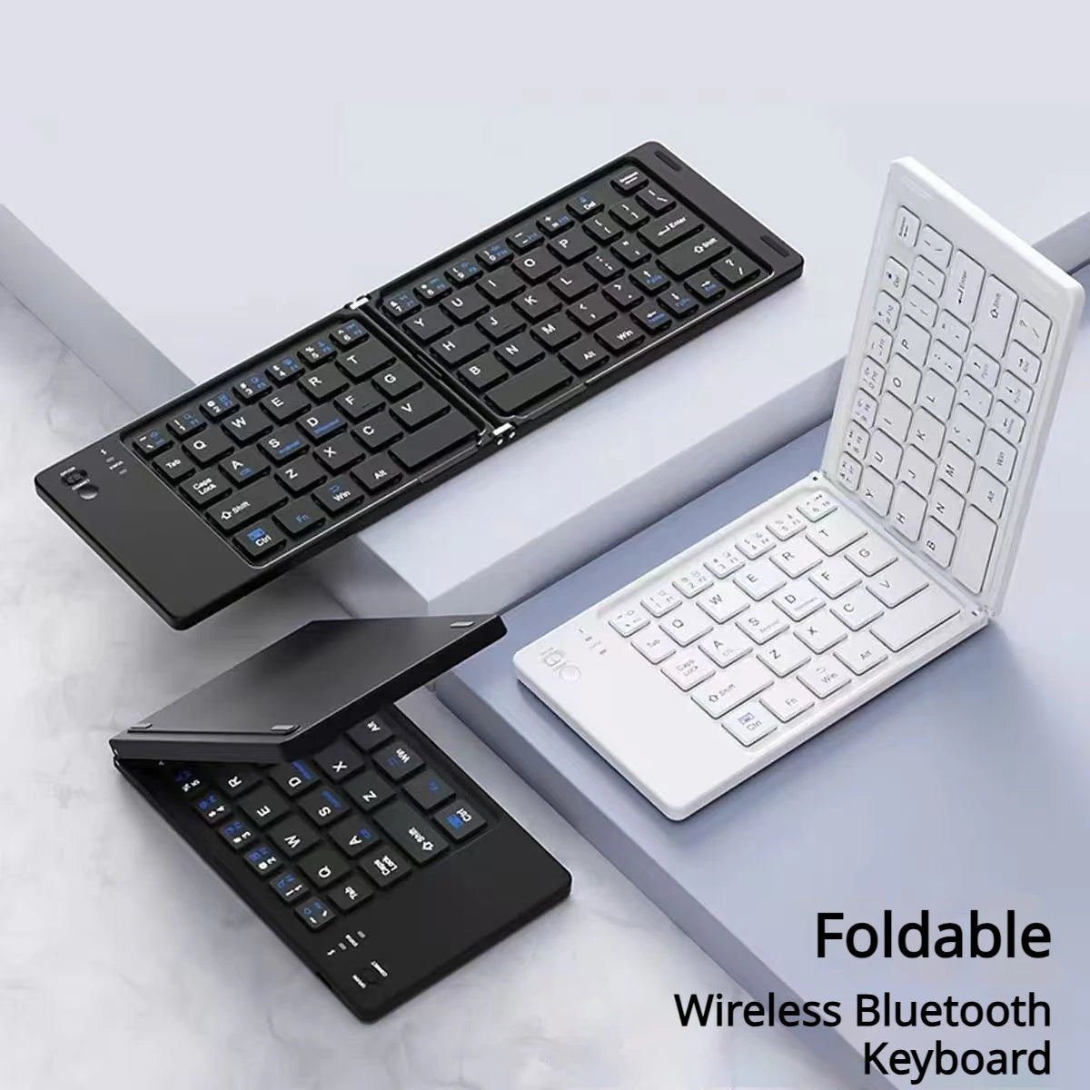 Foldable Bluetooth Wireless Keyboard — Portable Multi-Device Typing Solution
