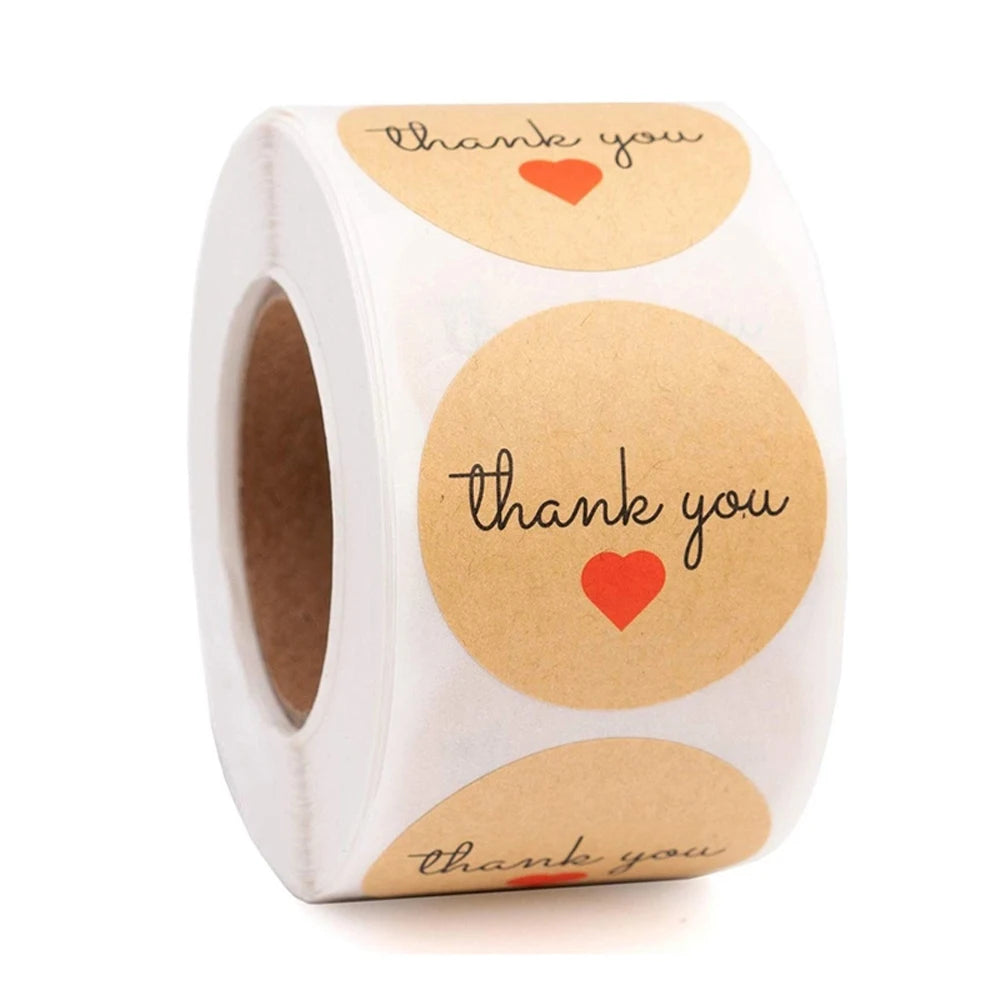Kraft Gracias Thank You Stickers — Decorative Spanish Labels for Crafts