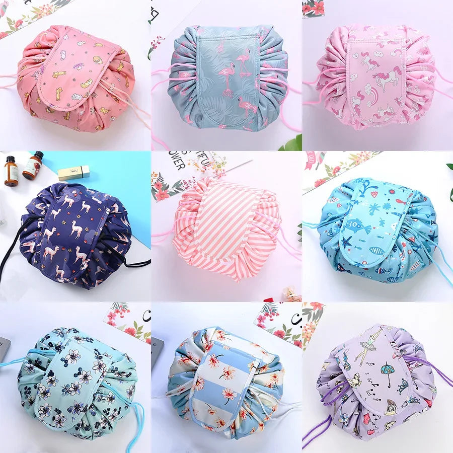 Drawstring Cosmetic Bag — Waterproof Travel Makeup Pouch & Organizer