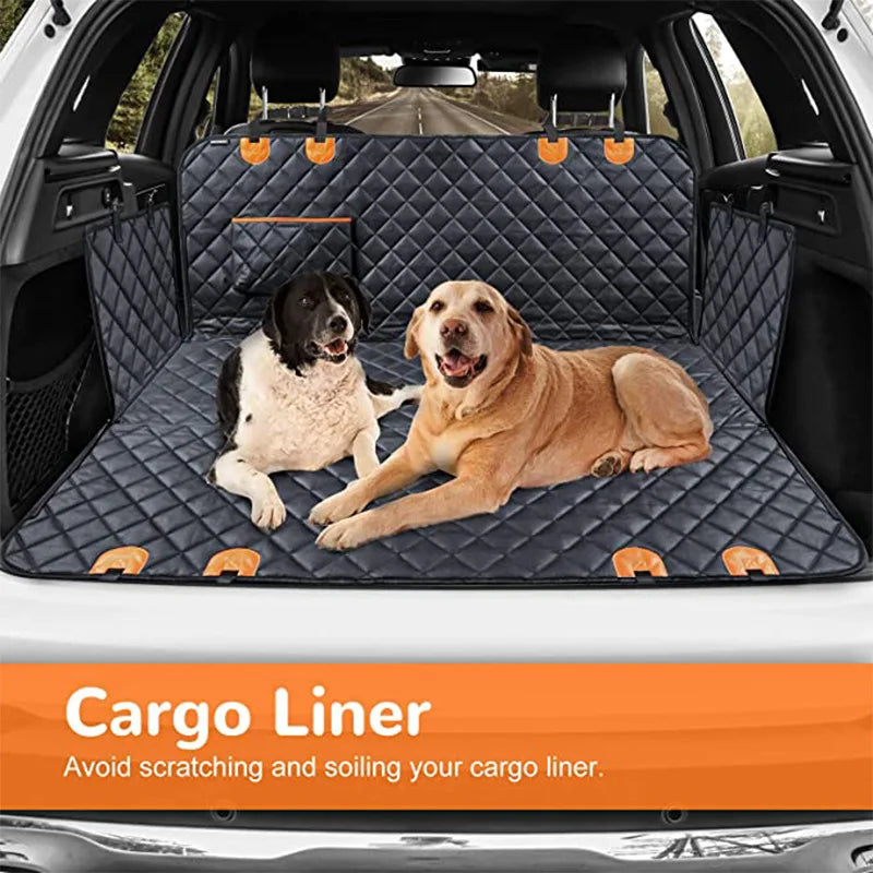 Waterproof Dog Car Seat Cover — Breathable Leather Travel Hammock