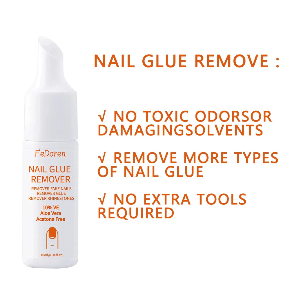 Nail Glue Remover Set — Easy Removal for Acrylics and Press-On Nails