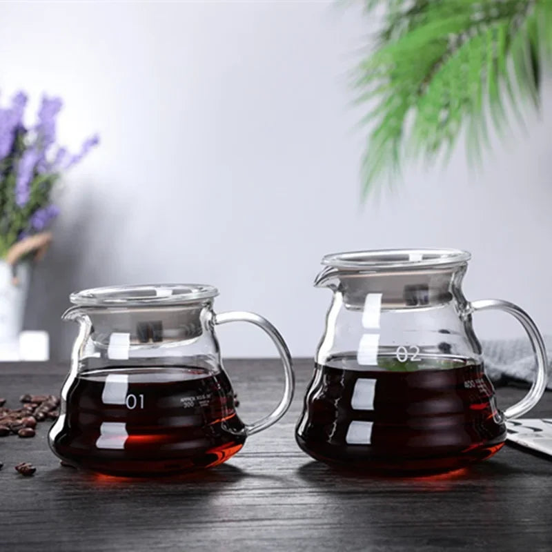 Cloud Shape Glass Coffee Carafe — Heat-Resistant Pour Over Server