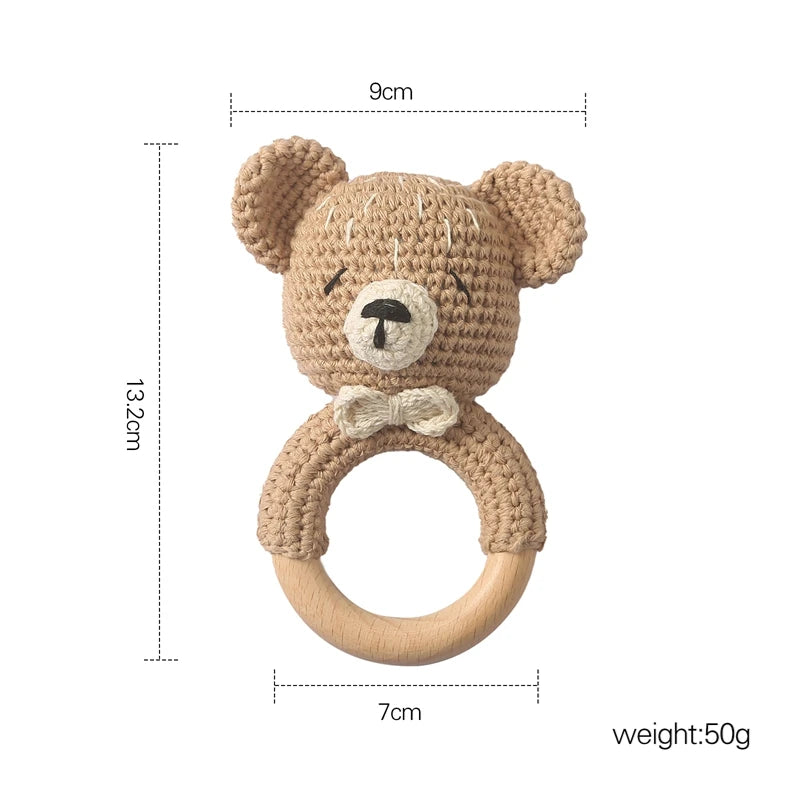 Natural Beech Wood Rings — 50pc DIY Teether & Craft Accessory Set