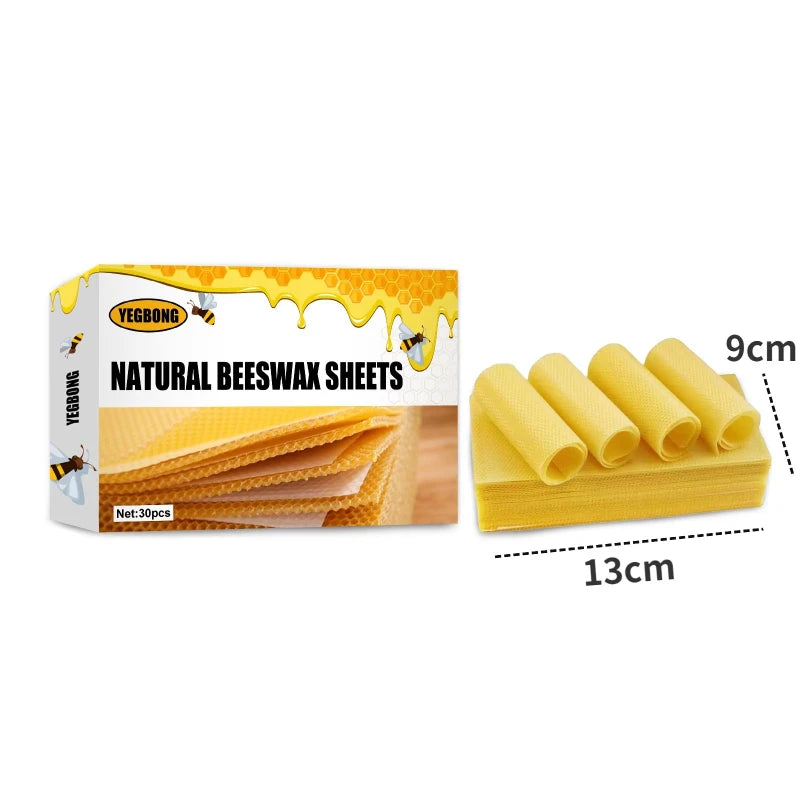 Natural Beeswax Foundation Sheets — Deep Cell Honeycomb for Beehives