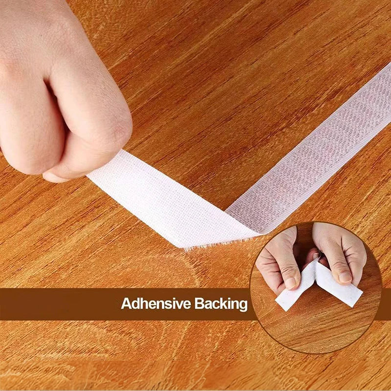 Self-Adhesive Hook and Loop Tape — Strong Fastener for DIY Projects