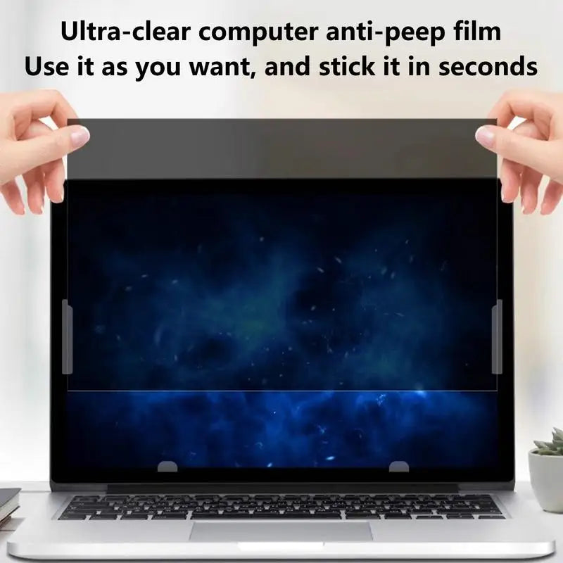 Laptop Privacy Screen Protector — Anti-Glare Blue Light Filter