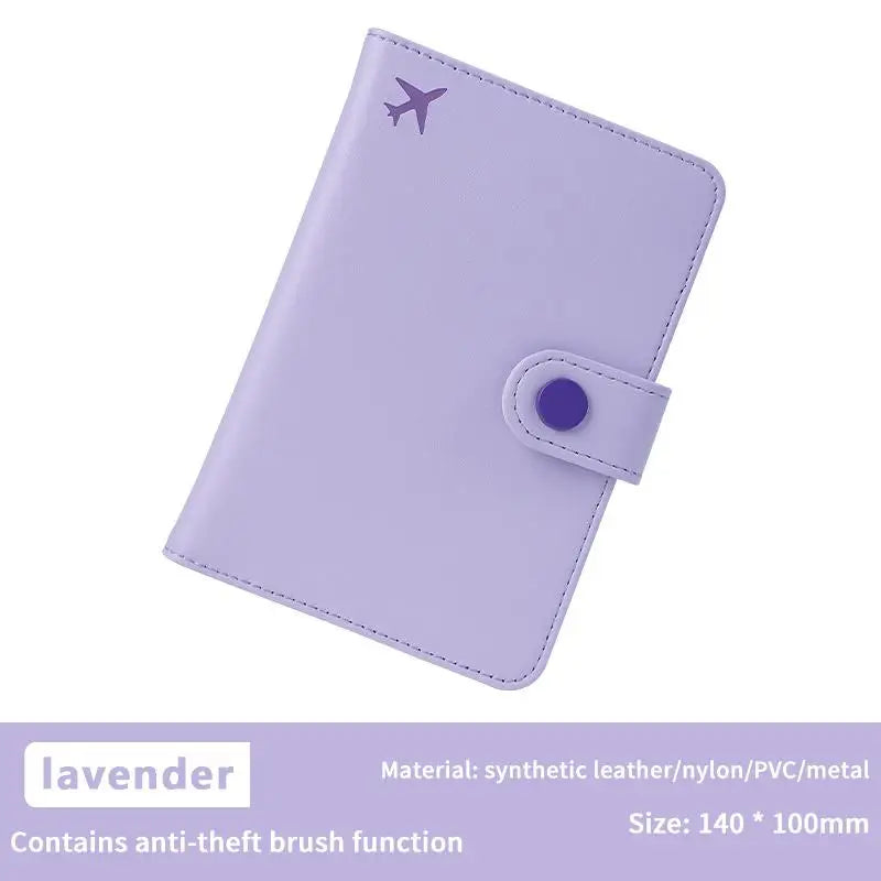 Shmacax Travel Passport Wallet — Waterproof PU Leather Organizer