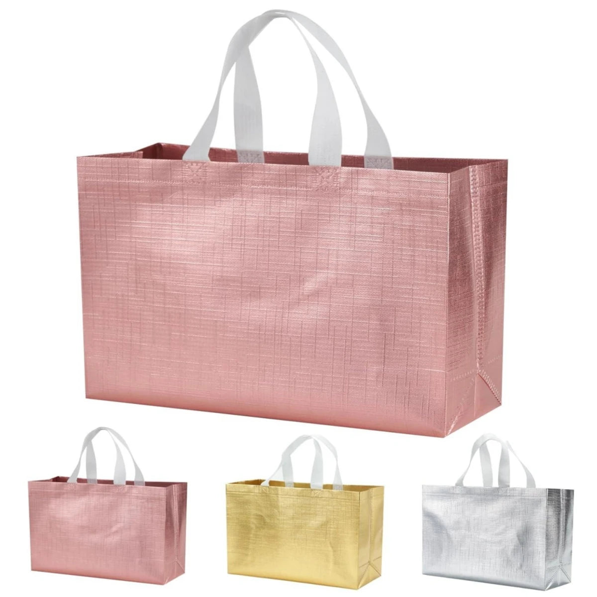 Reusable Glossy Gift Bag — Multi-Purpose Non-Woven Tote for Special Occasions