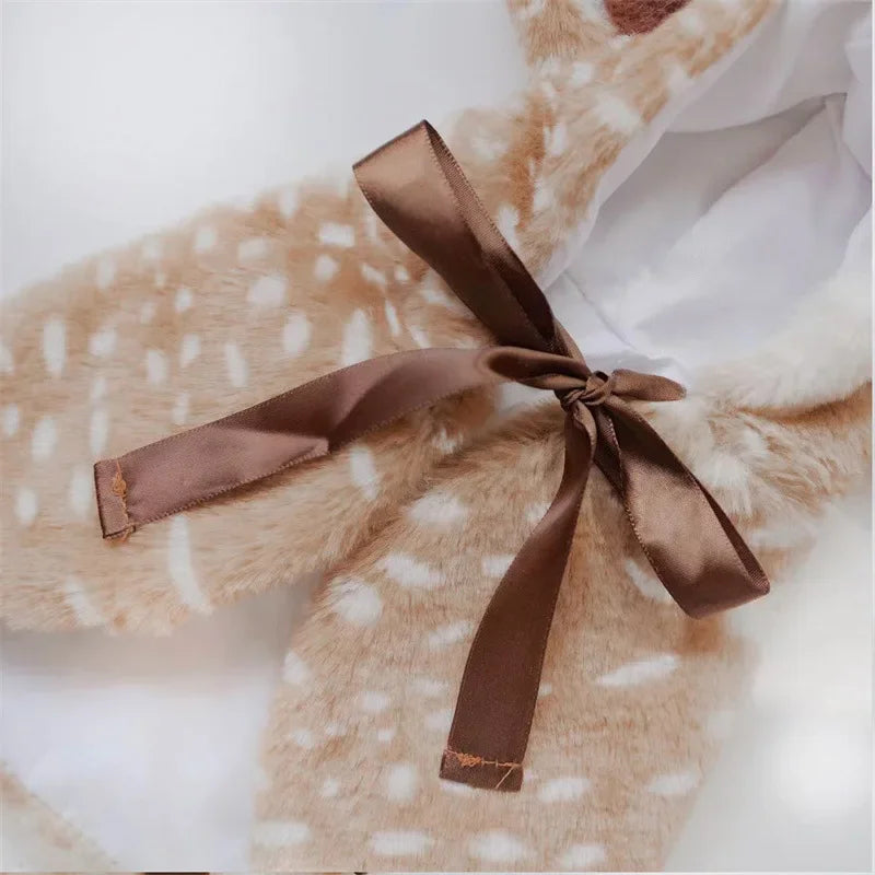 PETFRDGLOBAL Elk Cosplay Pet Costume — Festive Christmas Cloak for Cats and Dogs