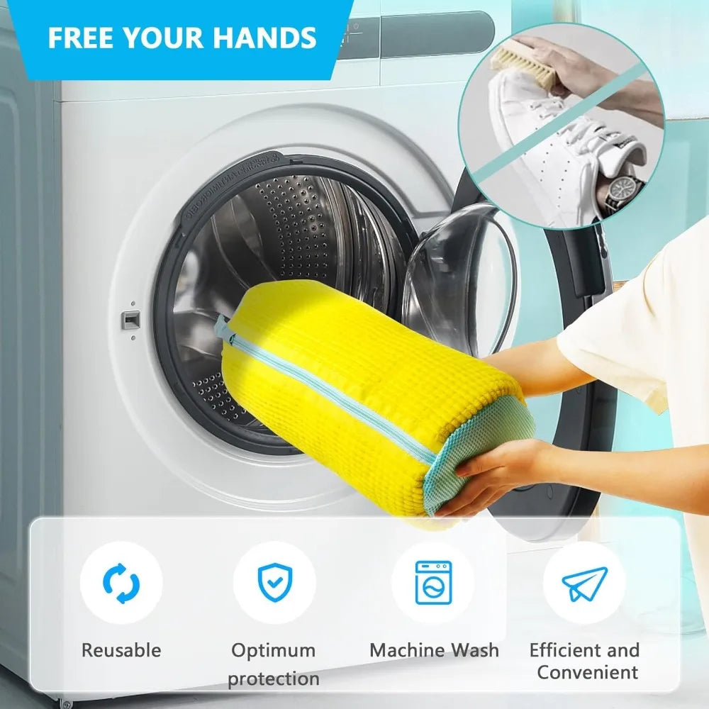 Durable Shoe Washing Machine Bag — Protective Laundry Bag for Sneakers