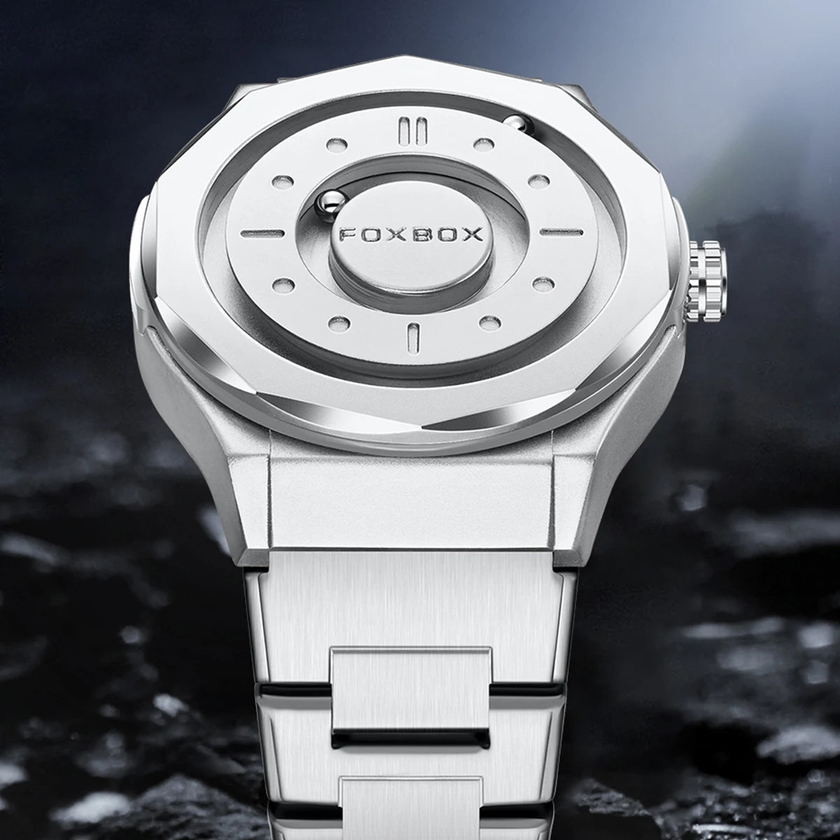 foxbox Magnetic Levitation Men's Watch — Luxury Quartz Wristwatch with Unique Pointer