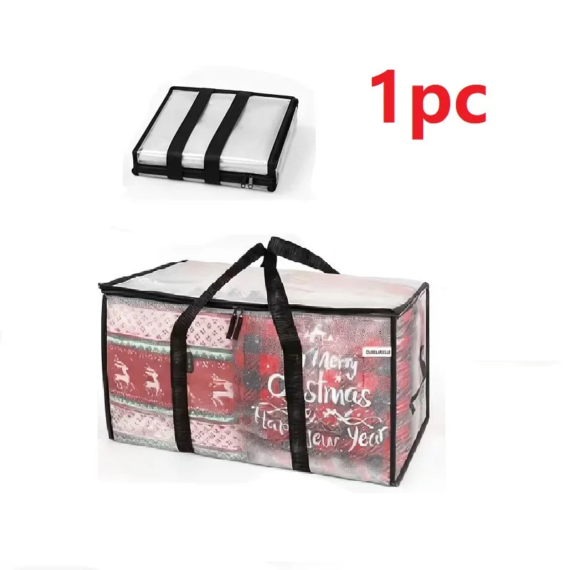 Heavy-Duty Moving Storage Bags — Foldable Zippered Totes for Bedding & Clothes