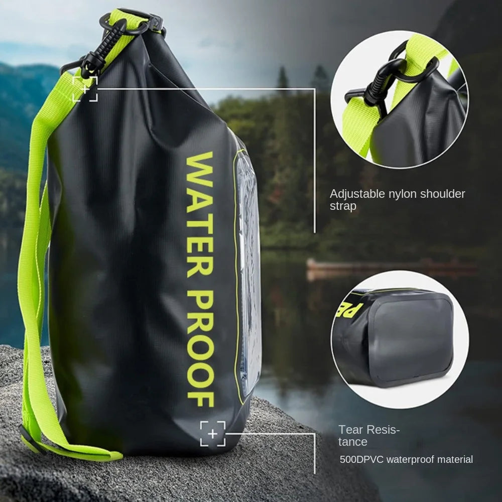 2L Waterproof Mobile Phone Bag — Touchscreen Compatible Dry Bag for Swimming