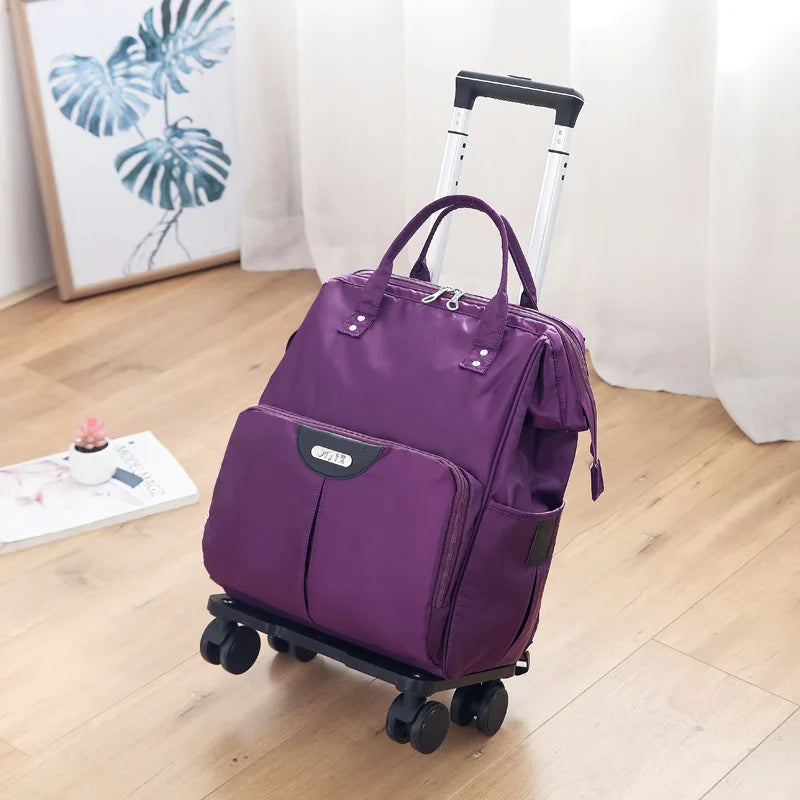 INFEYLAY Wheeled Travel Backpack — Large Capacity Rolling Suitcase