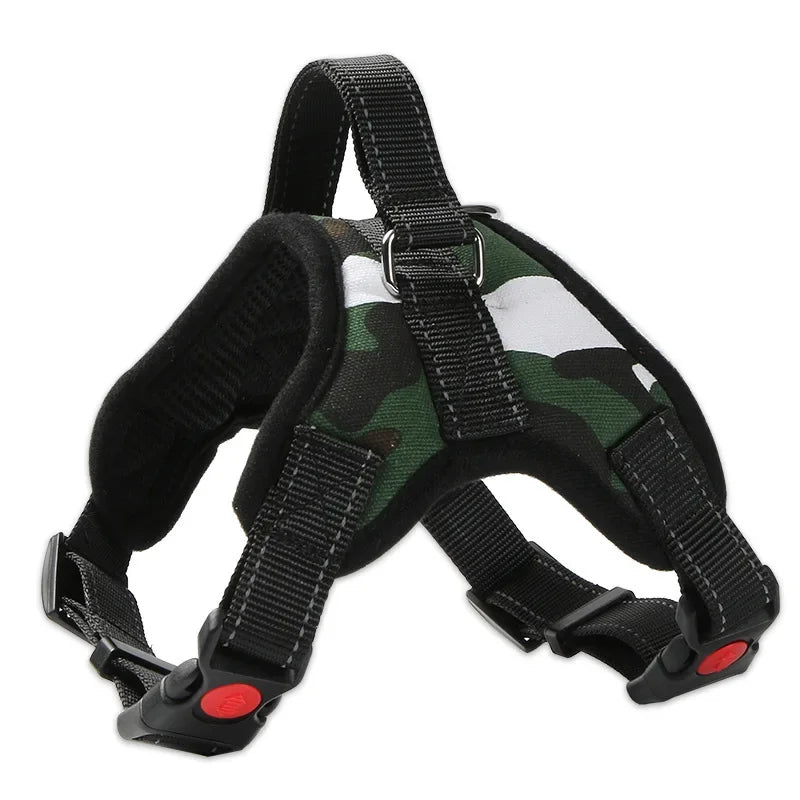 Breathable Nylon Dog Vest Harness — Adjustable Quick Release Design