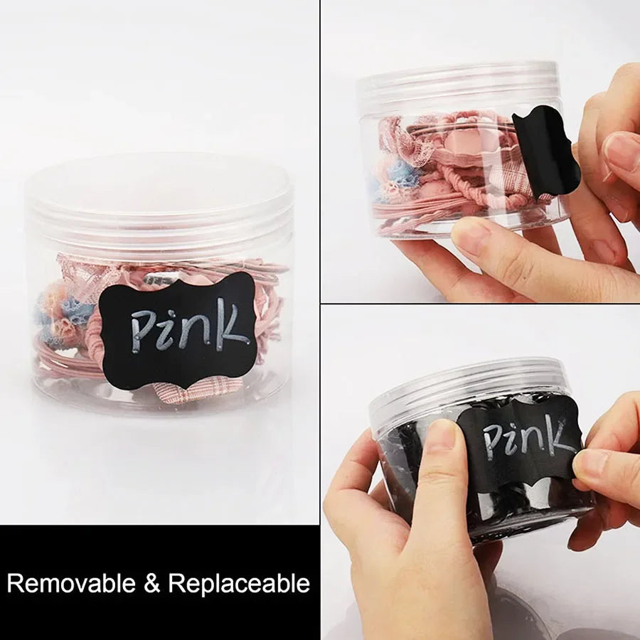 Waterproof Blackboard Stickers — Reusable Pantry & Spice Jar Labels