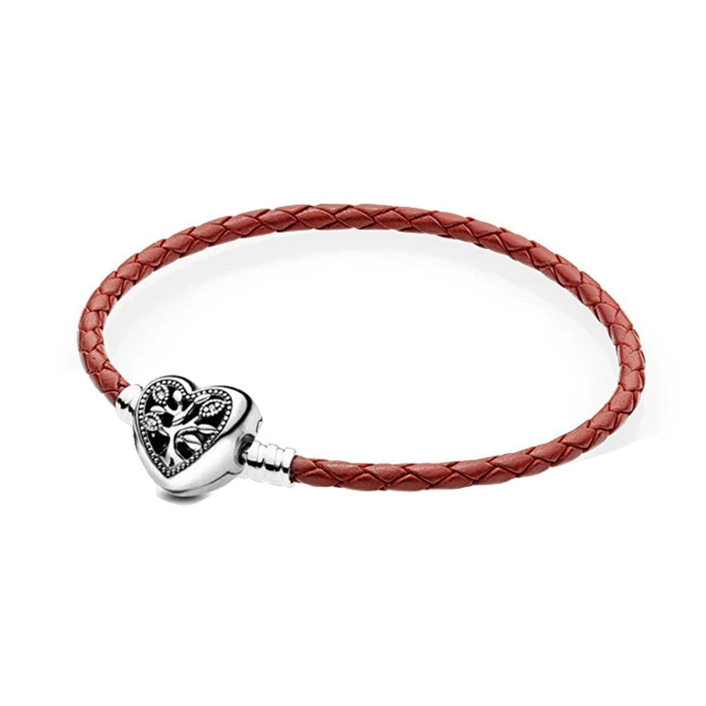 Potdemiel 925 Sterling Silver Charm Bracelet — Elegant Multi-Color Zircon Jewelry