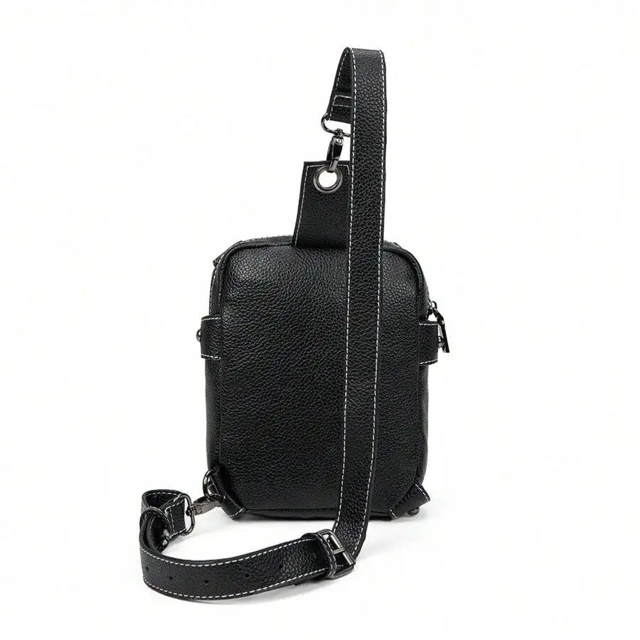 Vintage Steampunk Skull Crossbody Bag — Biker Style Cell Phone Wallet