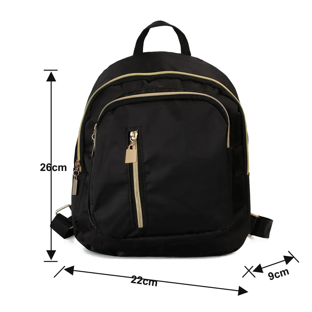 Nylon Mini Backpack — Lightweight Fashion Daypack for Travel & Daily Use